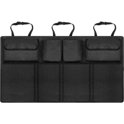 Car Rear Seat Back Organizer Auto Trunk Net Mesh Cargo Storage Bag Pocket Cover Stowing Tidying Interior Camping Accessories