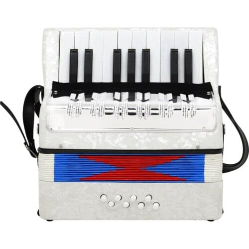 Professional 17 Key Mini Accordion Educational Musical Instrument Toy Cadence Band for Kids Children Adults Gift