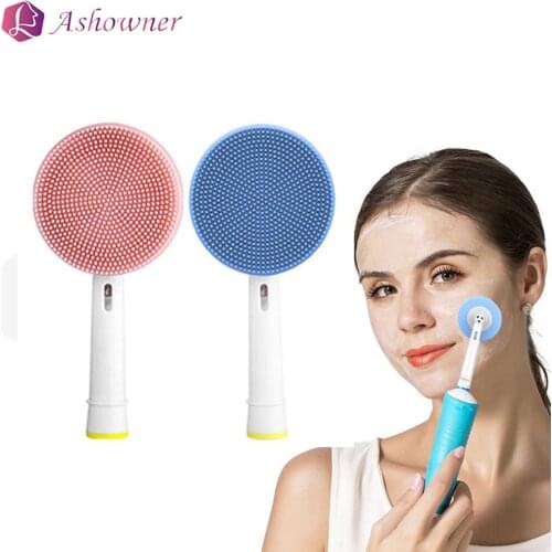 Ashowner Replacement Brush Heads Electric Toothbrush Facial Cleansing Brush Head Electric Cleansing Head Face Skin Care Tools