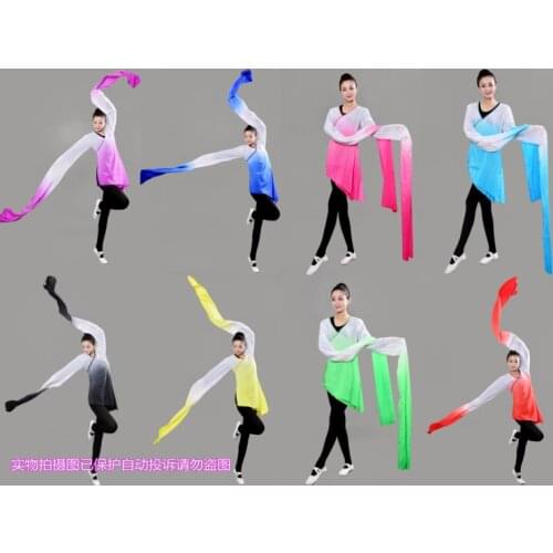 Tibetan dance sleeves classical dance practice clothes classical clothes Siamese Children practice water sleeves dancing sleeves