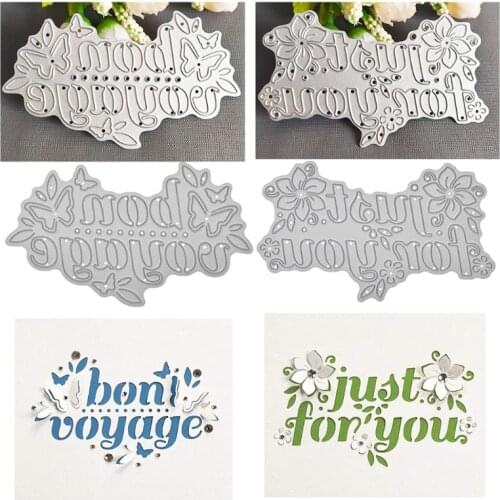 Just for You Metal Cutting Dies Stencil DIY Scrapbooking Album Paper Card Template Mold Embossing Craft Decoration