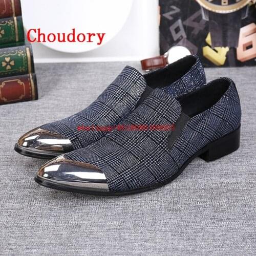 Men dress shoes luxury brand steel toe velvet slippers mariage mens loafers genuine leather shoes wedding party dresses size13