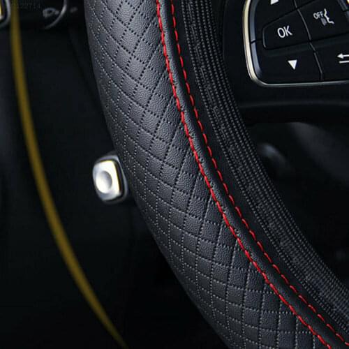 Comfortable Steering Wheel Cover Anti-Slip Breathable Decor Decoration Interior