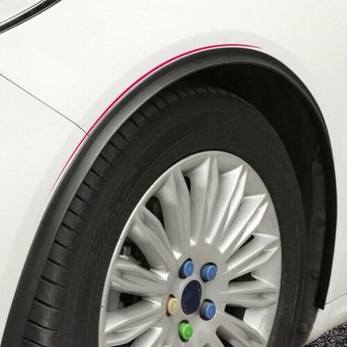 Universal Carbon Fiber Soft Car Extension Wheel 1.5m Tires Trim Arch Car Protector Strip Strip Decorative Eyebrow J9I4