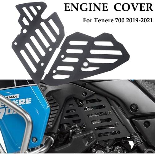 Motorcycle Engine Guard Cover and Protector Cap Flap Set For Yamaha Tenere 700 Tenere700 XTZ700 XTZ690 T7 XT700Z 2019 2020 2021