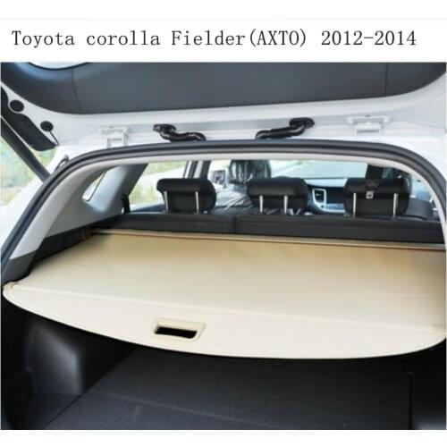 Car Rear Trunk Security Shield Screen shade Cargo Cover Fits For Toyota corolla Fielder(AXTO) 2012 2013 2014