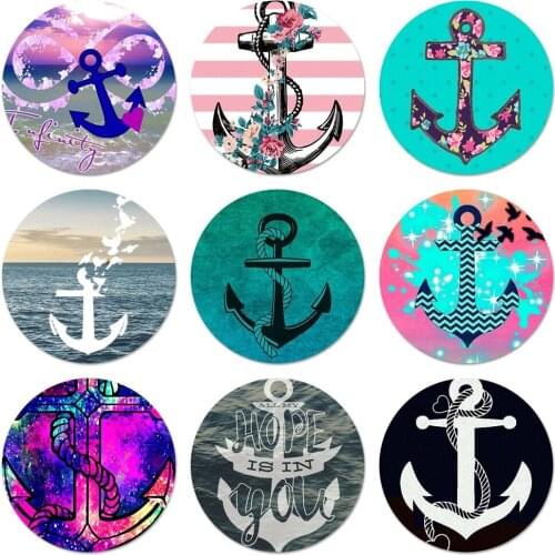 Anchor Ship Icons Pins Badge Decoration Brooches Metal Badges For Backpack Decoration