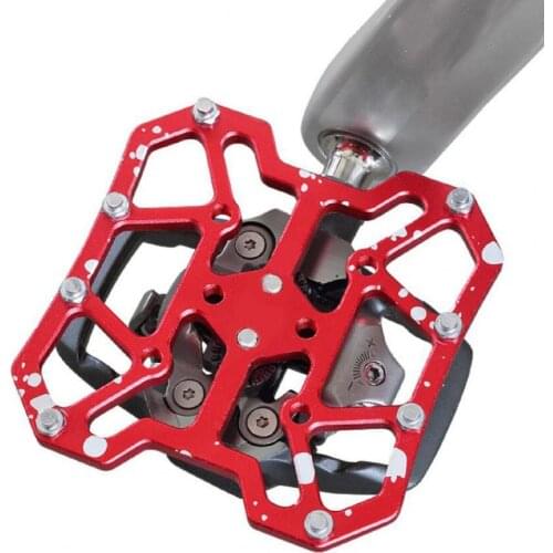 2Pcs MTB Bicycle Aluminum Alloy Self-Locking Pedal Cleat Clasps for Shimano SPD Pedal Cleat Clasps