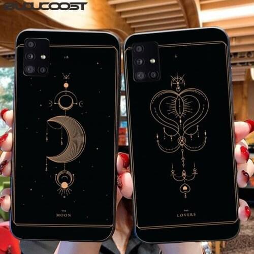 Riccu Tarot Cards Tattoo tarot cards Phone Case For Samsung A10 20 30 40 50 70 10S 20S 2 Core C8 A30S A50S A7 8 9 2018 STAR