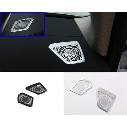 2 pcs For BMW 3 Series G20 G28 2019-2020 LHD Aluminum Alloy Dashboard Air Condition Outlet Vent Frame Molding Cover Kit Trim