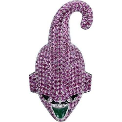 European and American Hip-Hop Pendant Fashion Wild Men and Women Inlaid Zircon Pendant Necklace Jewelry Gift