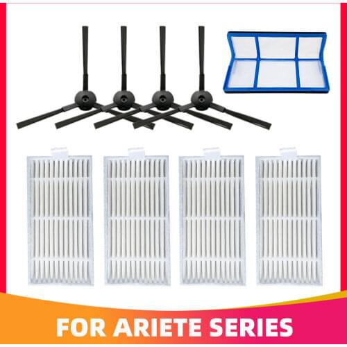 HEPA/Main Filter Side Brushes Replacemennt Part for Ariete 2711/2712/2713/2717/2718 Briciola,Xclean,Pro Evolution Vacuum Cleaner