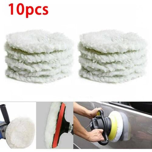 Reusable Polishing Pad 10Pcs/kit Accessories Bonnet Buffer Car Polisher