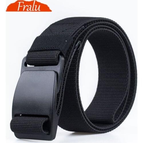 FRALU nylon belt plastic steel buckle High quality military fans tactical canvas belt For man and women Hot brand belt ceinture