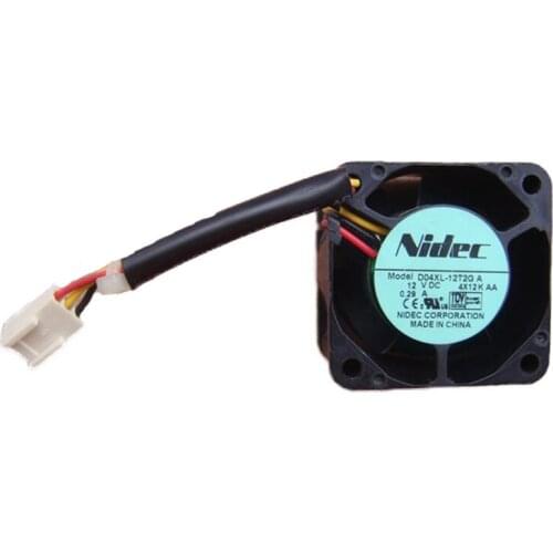 Nidec D04XL-12T2G 4CM 40x40x28MM 4028 DC 12V 0.29A Double Ball Bearing Server Cooling Fan