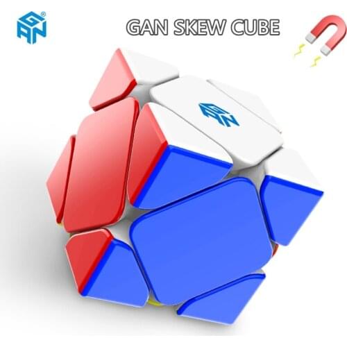 2020 New GAN Magnetic Skew Magic cube Profissional Cube Toys Speed cube Magnet Puzzle Educational toys for kids gift