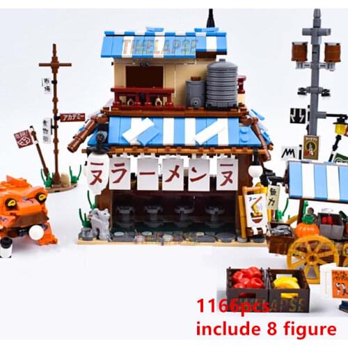 NEW 2021 Ramen Noodles House Shop Uzumakis Kakashis Uchihas Mitsukis Gaaras Building Blocks Classic Model Sets Bricks Kids Kits