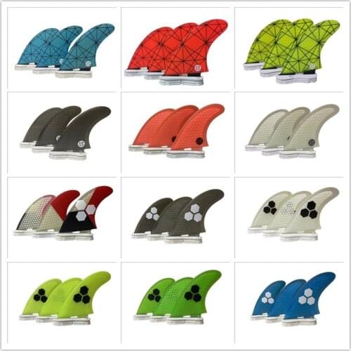 Surf Fins Double Tabs 2 M Size S/M/L Surfboard Honeycomb Fins Tri fin set Double Tabs,2 fin Fibreglass