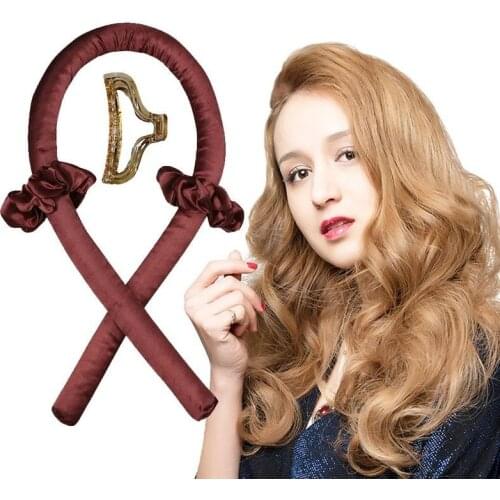 Heatless Curling Rod Foam Roller Sponge Curling Iron Headband Curls Silk Ribbon Lazy Curler Hair Rollers Women Hair Styling Tool