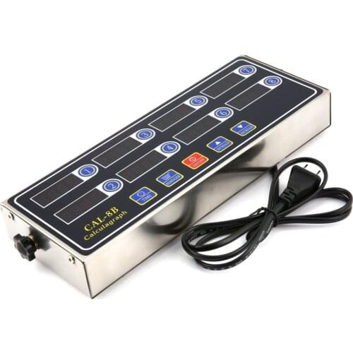 CAL-8B Portable Calculagraph 8 Channel Digital Timer Kitchen Cooking Timing LCD Display Clock Shaking Reminder Dropshipping