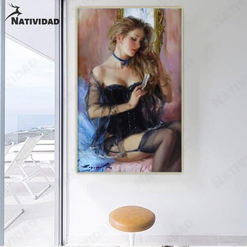 Sexy Goddess Print Poster Wall Art Decor Girl Portrait Body Canvas Painting Living Room Bedroom Aesthetics Home Decoration