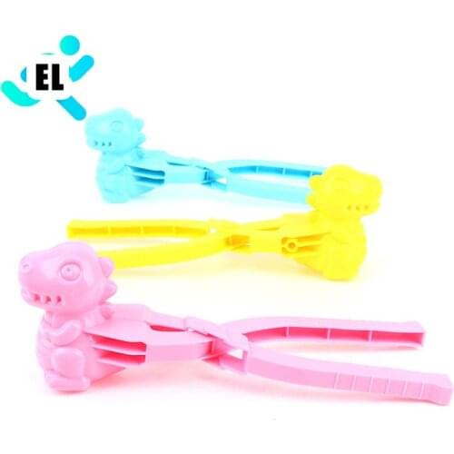Snowball Maker Clip Dinosaur Shape Child Outdoor Sports Snow Sand Mold Tool Outdoor Fun Sports Toys Snow Sand Mold Tool
