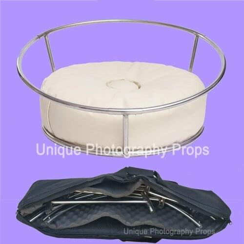 Traveler Size Beanbag Posing Frame Newborn photography props background frame Bebe Poser Baby Photography Bean bag Tools