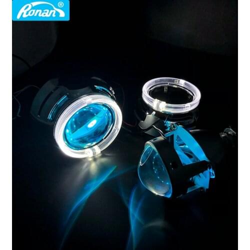 Ronan Upgrade Metal 3.0'' H1 Pro HID Bi xenon Projector lens LHD RHD suit for H4 H7 Headlight LED Optic Angel Eyes Car Styling