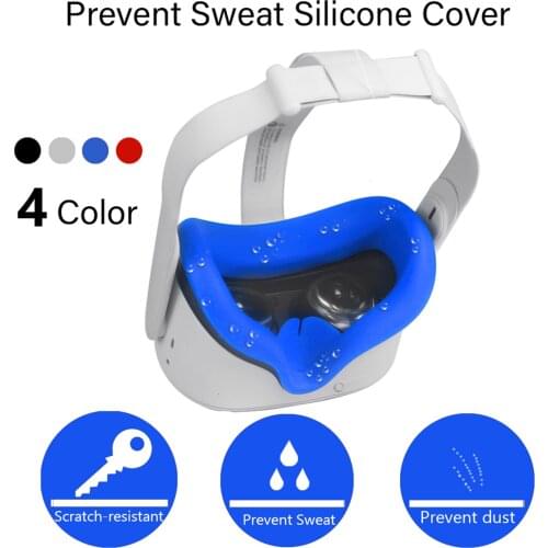 Silicone Cover Durable Comfortable Blindfold for Oculus Quest 2 silicone Silicone cover and eye mask VR accessories Dropshipping