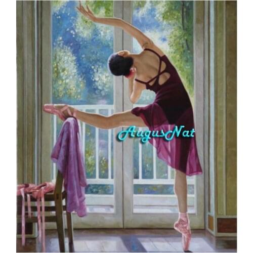 Dancing diamond painting full square beauty wall art decor diamond dots picture beads painting on canvas girls paint needlework