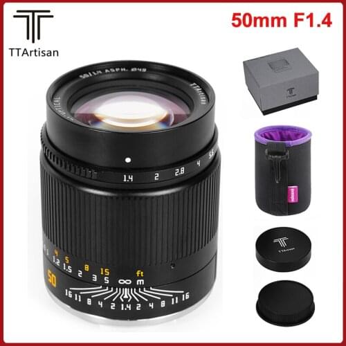 TTARTISAN 50mm F1.4 Full-frame Manual Fixed Lens for Sony E/Nikon Z Mount Z5 Z6 Z6II Z7 ZFC Mirrorless Cameras