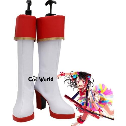 BanG Dream! Toyama Kasumi On to the Greatest Stage! Anime Customize Cosplay High Heels Shoes Boots