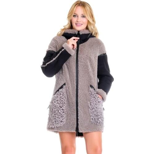 Zoramotti,Womens Fur,Real Fur,Sheepskin,Collar Fox,Winter Wear,Keeps Warm,Turkish,Turkey,Moskow