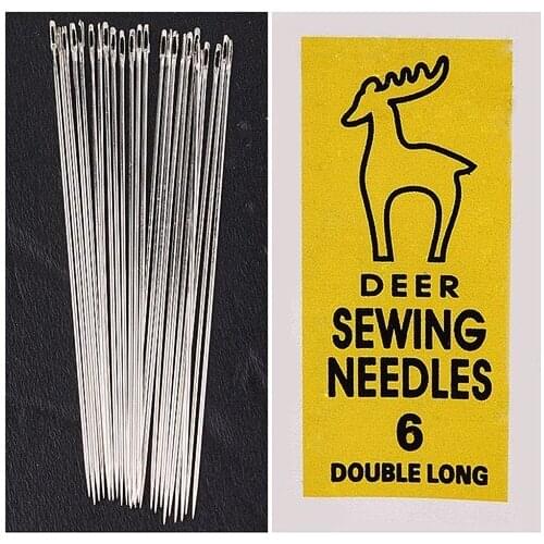 1pack/25 piece DEER Button Sewing Long Needle #6 6.1cm Sewing Needles Accessories ZT2