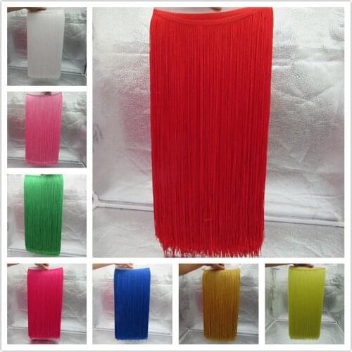 1 yards/lot 50CM Polyester BorlasTassel Fringe Trimming Lace For Latin Dress Samba Stage zakka patchwork textile Curtain lace