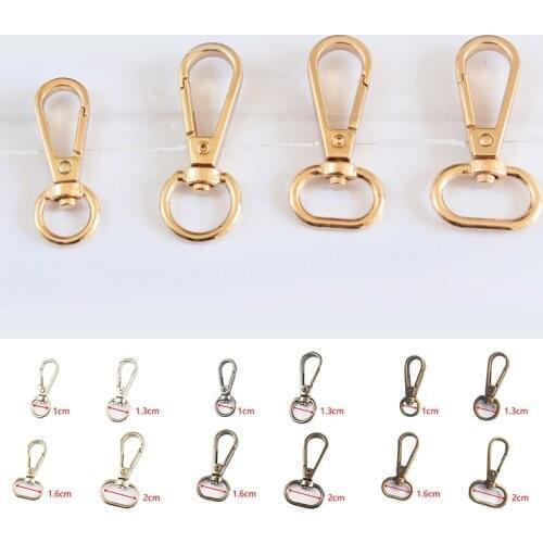 10Pcs Swivel Lobster Leather Bag Handbag Purse Shoulder Strap Belt Clasp Clip Trigger Buckle Key Ring Dog Chain Collar Snap Hook