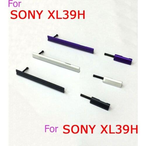 100% New housing-USB Charging Port Dust Plug cover + Micro SD Port SIM Card Port Slot cover for Sony Xperia Z Ultra XL39H C6802