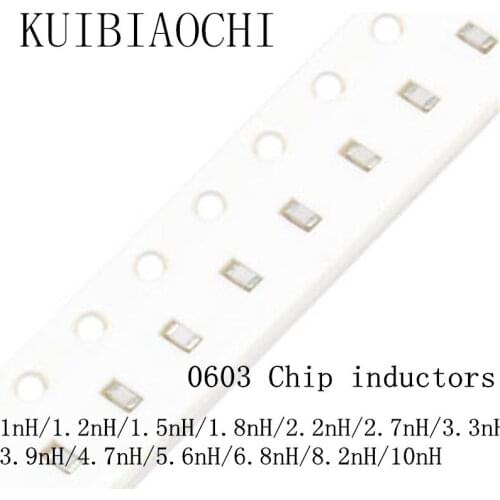 100pcs/lot High frequency chip inductor 1608 0603 1nH 1.2nH 1.5nH 1.8nH 2.2nH 2.7nH 3.3nH 3.9nH 4.7nH 5.6nH 6.8nH 8.2nH 10nH