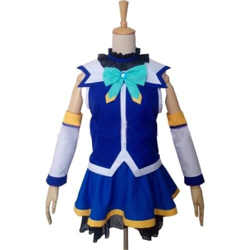 2017 KonoSuba Aqua Cosplay Akua Costume With Socks
