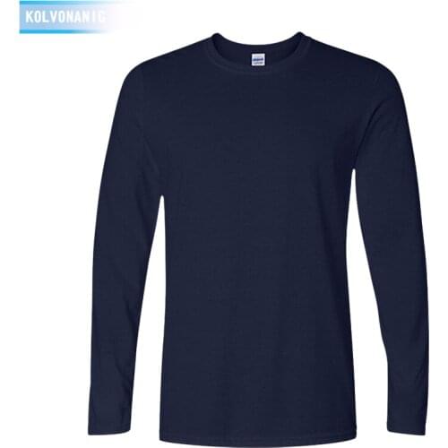 KOLVONANIG 2018 Fall New Fashion 5 Color Men Patchwork T Shirt Rock And Roll T-Shirts Loose O-Neck Long Sleeve Tops Tees Clothes