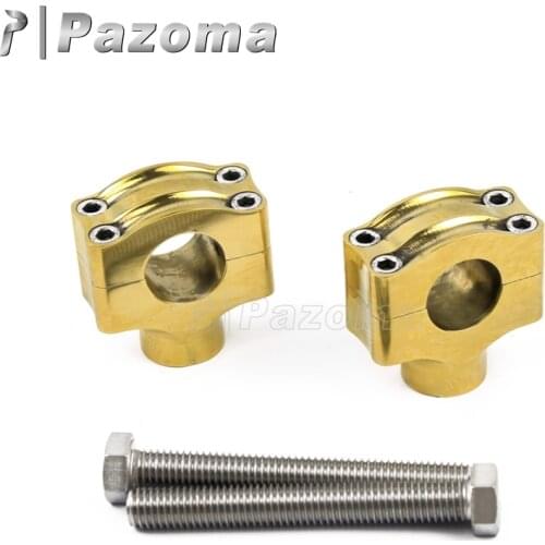 25Mmm Brass Alloy Universal Motorcycle Handlebar Riser Clamps 1" Handle Bar Clamps For Harley Chopper Bobber Cafe Racer Custom