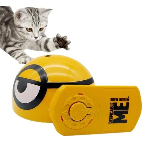Electric Interactive Cat Toys Intelligent Exhaust Pet Supplies Non-slip Infrared Sensor Little Yellow Beating Insect Toy