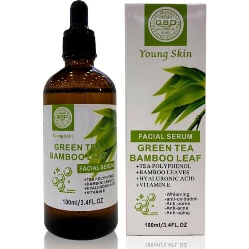 Green Tea Bamboo Leaf Essence Facial Lotion hyaluronic acid serum pore tightening serum whitening serum skin care products