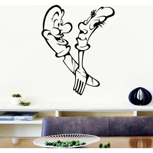 Cartoon Style Picture Wall Stickers Modern Fashion Wall Sticker For Baby Kids Rooms Decor Art Decal