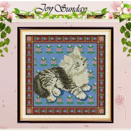 Persian cat Patterns Counted Cross Stitch 11CT 14CT Cross Stitch Set Wholesale Animals Cross-stitch Kit Embroidery Needlework