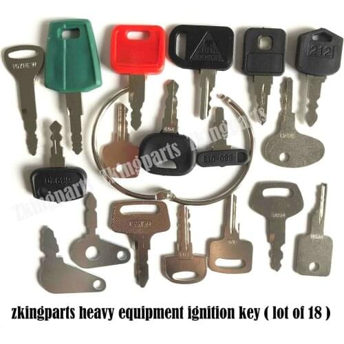 18 Heavy Equipment Construction Ignition Keys Key Set Heavy Equipment Keys