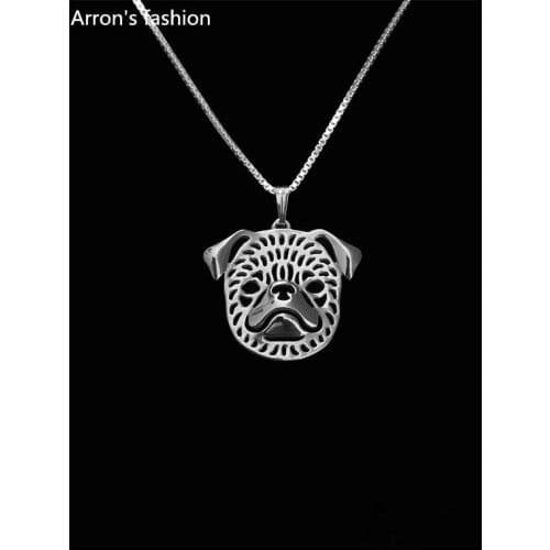 New trendy personalized Brussels Griffon run pendant necklace women gold silver statement necklace men fashion jewelry cs go