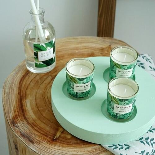 3 hold wood board tray Japanese style dessert muffin plate food pallet home decorating for candy bar candle holder