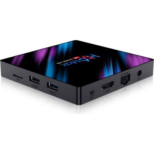 ZS Android 9.0 H96 Max 3318 Smart TV Box 2.4G/5G Dual Band Wifi RK3318 Bluetooth 4.0 H96Max 4G 32G/64G 4K HDR Mini Box LED Displ