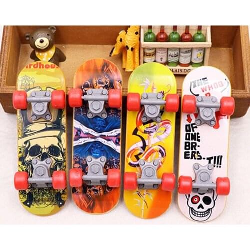 Printing Professional Stand FingerBoard Skateboard Mini Finger Boards Skate Finger Skateboard For Kid Toy Gift Pattern Random